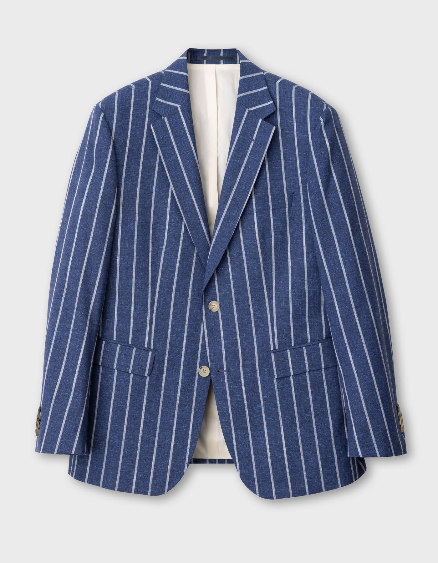 Anzug Tollegno Im Blockstreifen Design Blau FELIX W AG anzug-tollegno-im-blockstreifen-design-blau-felix-w-ag